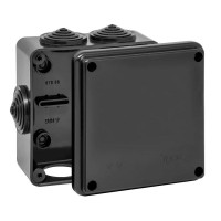Коробка TYCO ОП 100х100х50мм УХЛ1 IP54 черный (67050Ч). Коробка распределительная. RuVinil