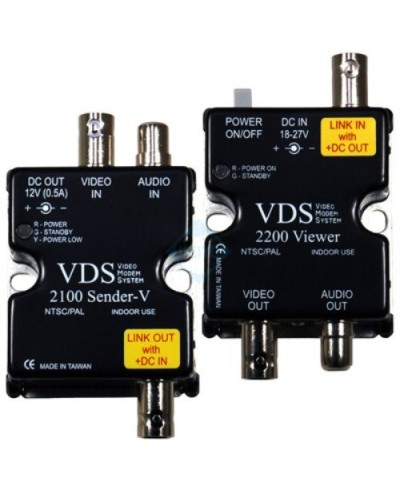 VDS 2100/2200. Удлинитель видео-, аудиосигнала, напряжения питания по коаксиальному кабелю. SC&T в Прокопьевске