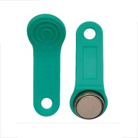 RW 1990 SLINEX (зеленый). Ключ электронный Touch Memory с держателем. SLINEX
