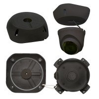 МК-4 PRO (цвет черный). Монтажная коробка для крепления уличных видеокамер. SLT