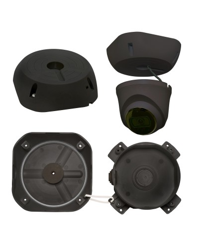 МК-4 PRO (цвет черный). Монтажная коробка для крепления уличных видеокамер. SLT в Прокопьевске