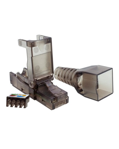 Коннектор 8P8C UTP 6A (RJ-45) безынструментальный (10-0239). Разъем RJ-45. SUPRLAN в Прокопьевске