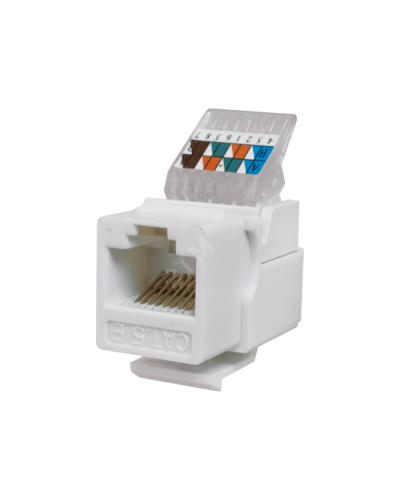 Модуль-вставка Keystone Кат5е, без.инстр.зад, белый UTP (10-0312): Вставка Keystone Jack RJ-45 в Прокопьевске