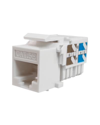 Модуль-вставка Keystone Кат5е, инстр.зад, белый UTP (10-0313): Вставка Keystone Jack RJ-45 в Прокопьевске