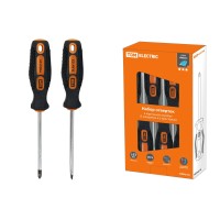 Набор отверток 6 шт.: SL:3x75;5x100;6x100, PH:0х75;1x100;2x100, пластиковый чемодан, CR-V "Алмаз" TDM (SQ1013-0205): Набор отверток