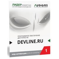 Линия IP 1, в коробке. Программное обеспечение для IP систем видеонаблюдения. ДевЛайн